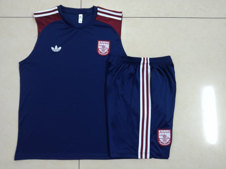 Kit Regata Arsenal 25/26 - Azul Marinho/Vinho/Branco