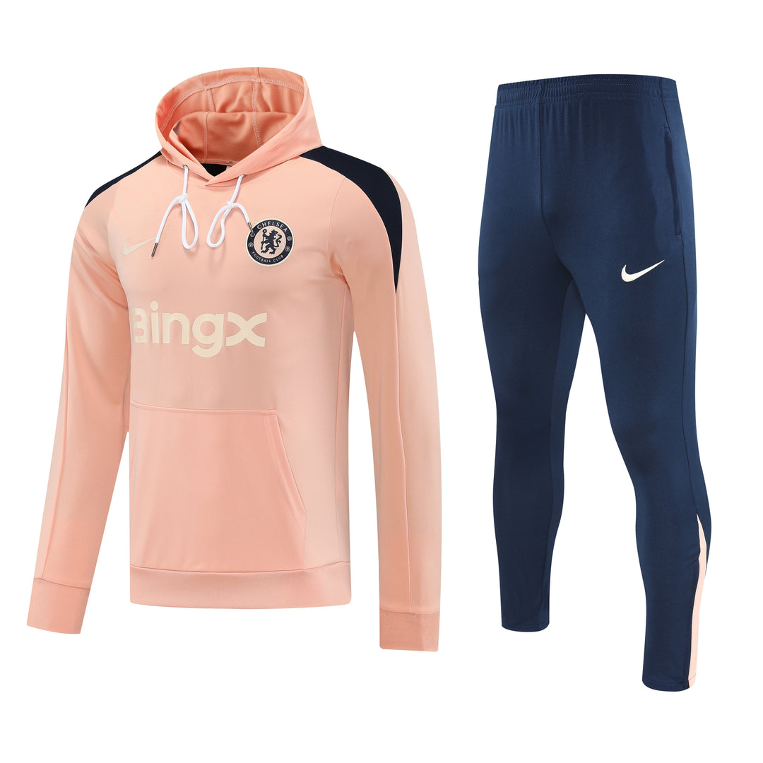 Conjunto Chelsea 2025/26 Salmão - Capuz
