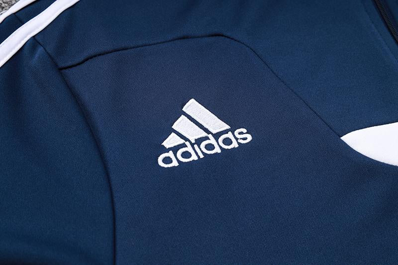 Blusão Treino Adidas - Azul Marinho/Branco