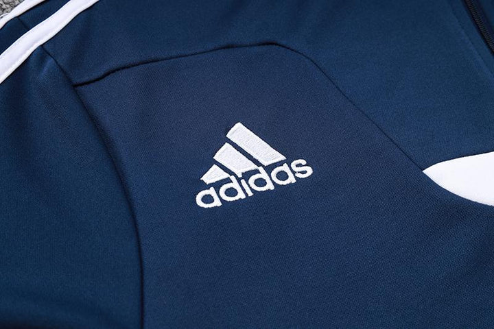 Blusão Treino Adidas - Azul Marinho/Branco