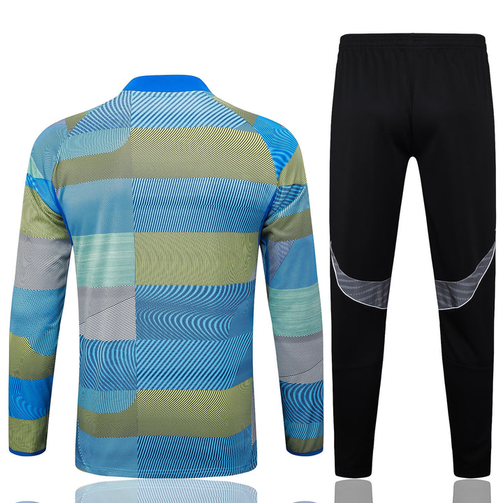 Conjunto Treino Real Madrid 25/26 - Mesclado Azul Claro/Verde Musgo