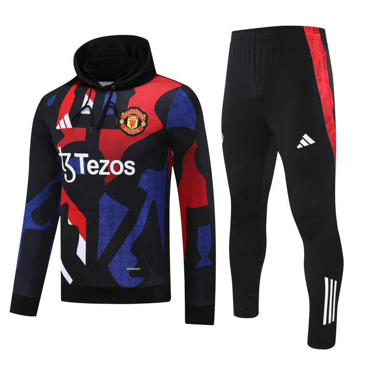 Conjunto Manchester United 2025/26 Preto II - Capuz