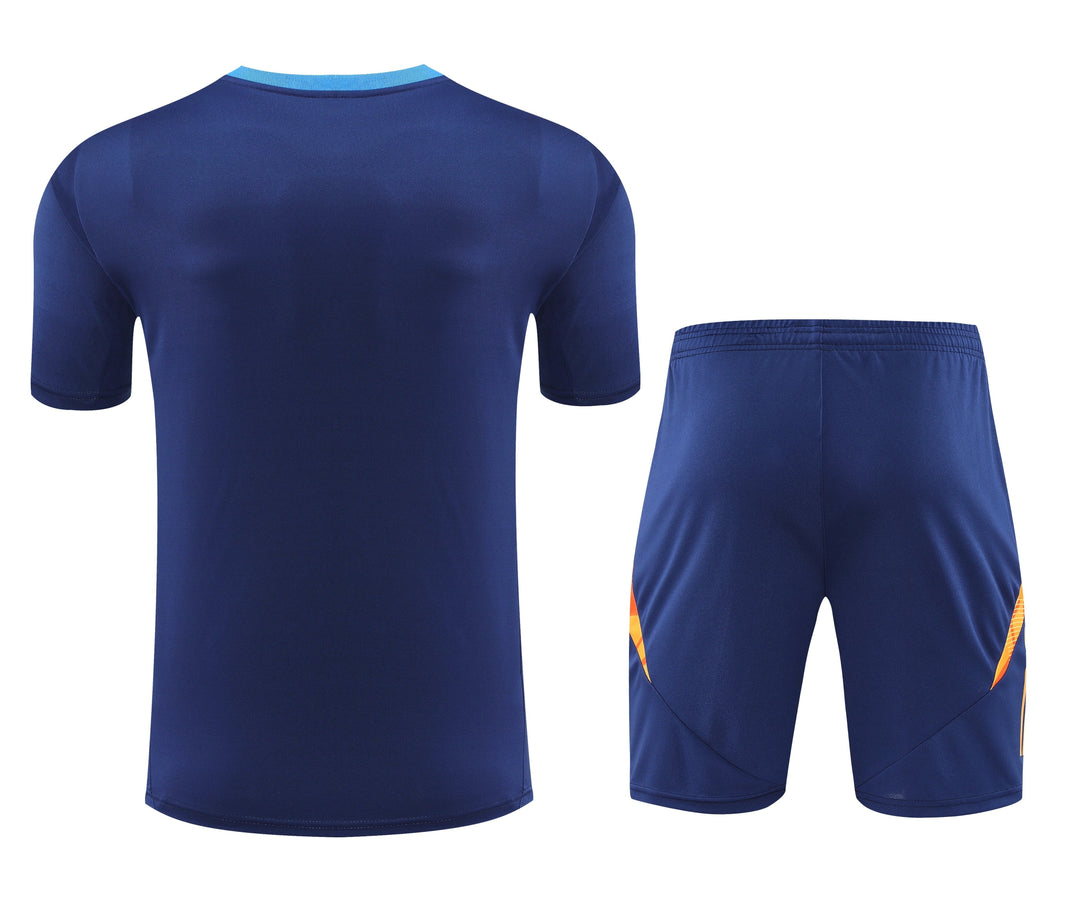 Kit Adidas - Azul Escuro/Laranja