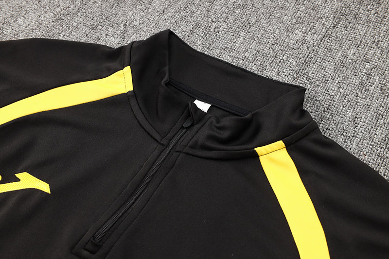 Conjunto Treino Joma - Preto/Amarelo