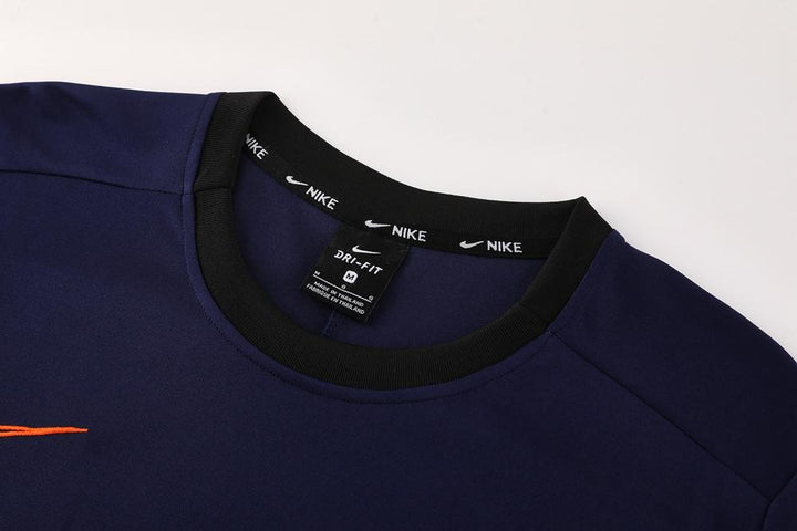 Camisa Treino Nike - Azul Escuro/Laranja