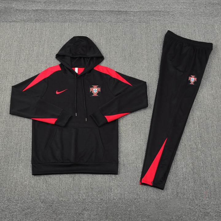 Conjunto Portugal 2024/25 Preto - Capuz