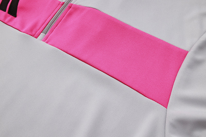 Blusão Treino Adidas - Cinza/Rosa