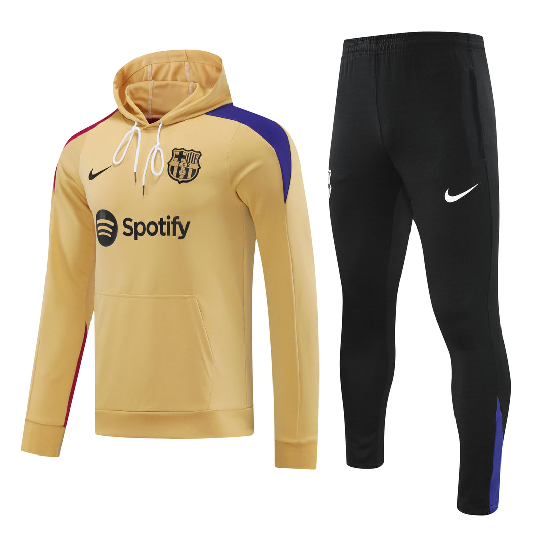 Conjunto Barcelona 2024/25 Bege - Capuz