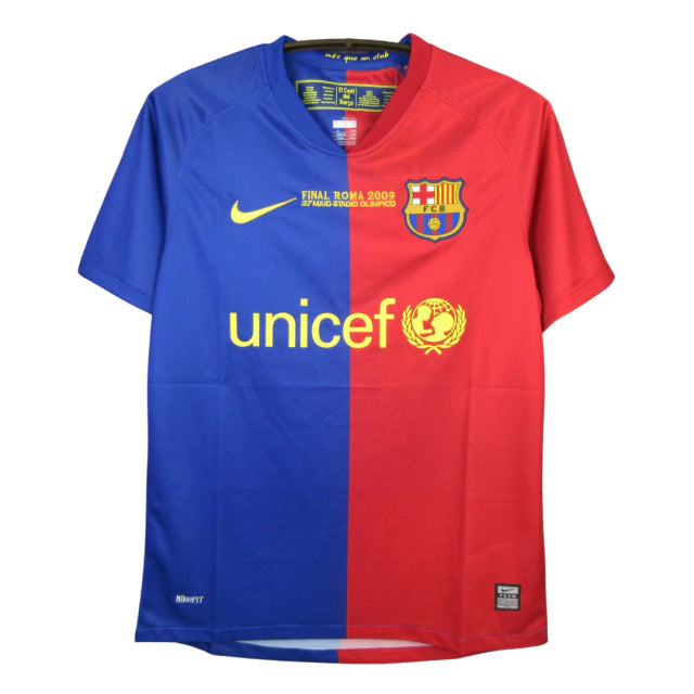 Camisa Retrô Barcelona 2008/09 - Messi #10 (+Patches)