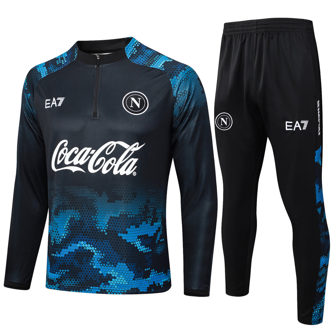 Conjunto Treino Napoli 24/25 - Azul Marinho/Azul Claro