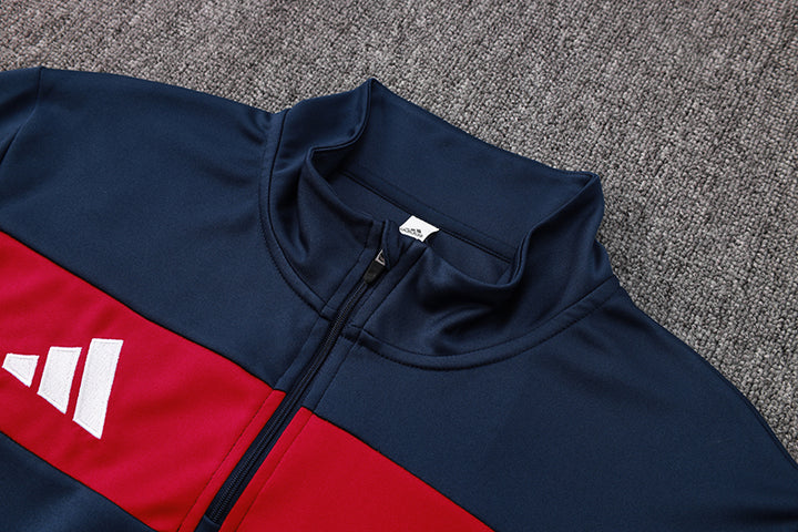 Conjunto Treino Adidas - Azul marinho/Vermelho