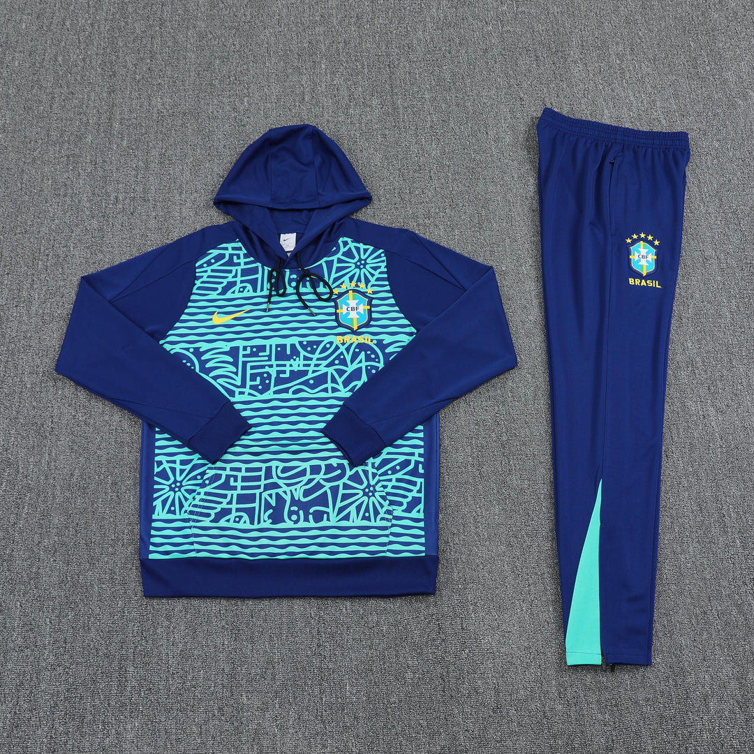 Conjunto Brasil 2025/26 Azul Marinho II - Capuz