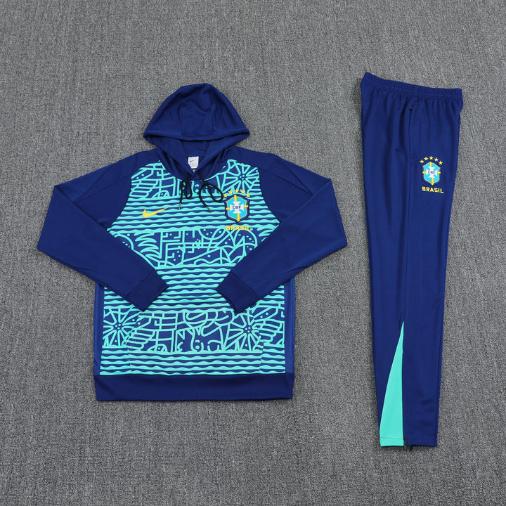 Conjunto Brasil 2025/26 Azul Marinho II - Capuz