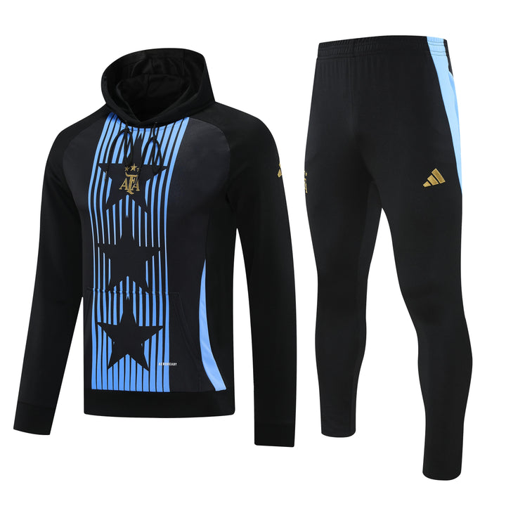 Conjunto Argentina 2025/26 Preto - Capuz