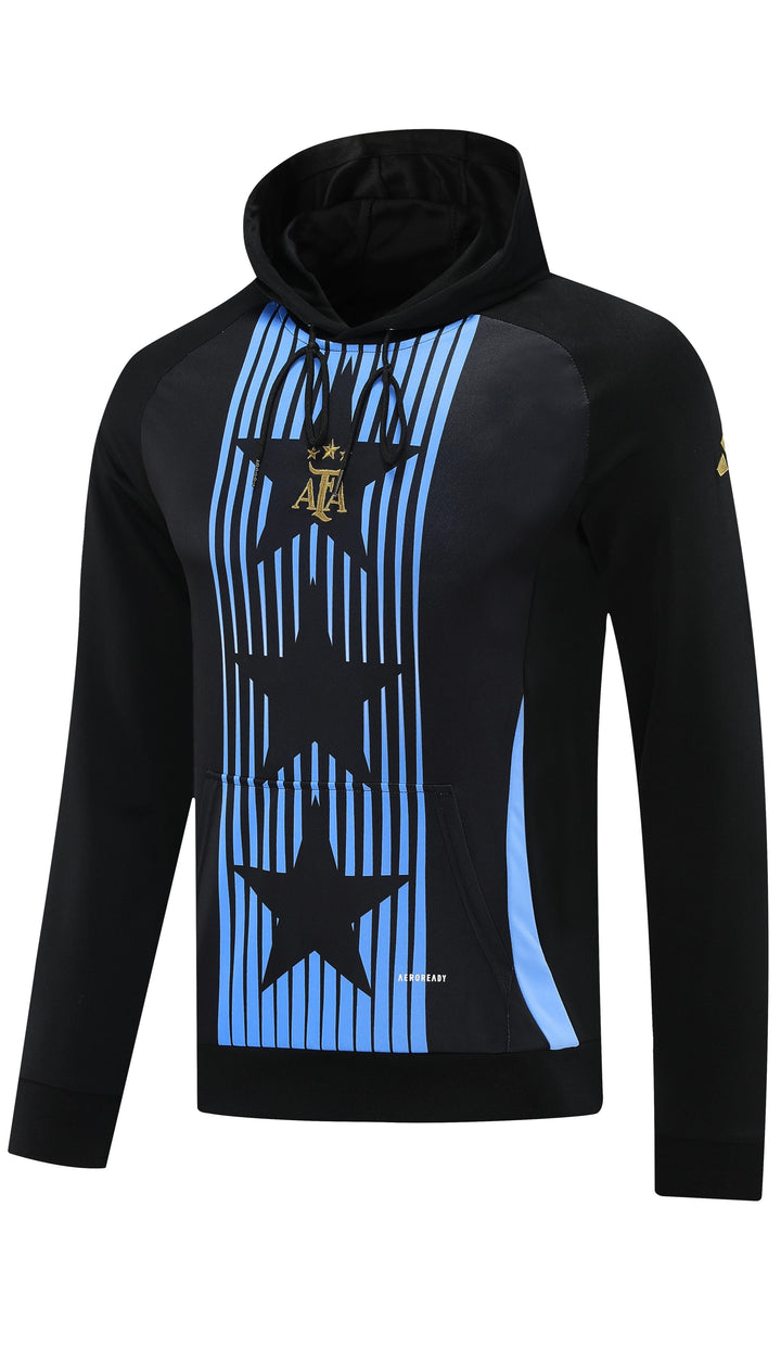 Blusão Argentina 2025/26 Preto - Capuz