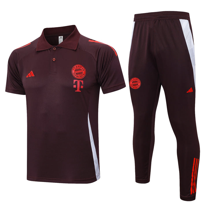 Kit Polo Bayern de Munique 24/25 - Bordô
