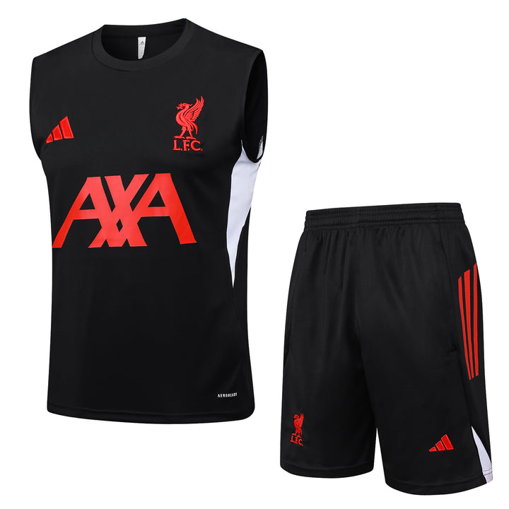 Kit Regata Liverpool 25/26 - Preto/Vermelho/Branco
