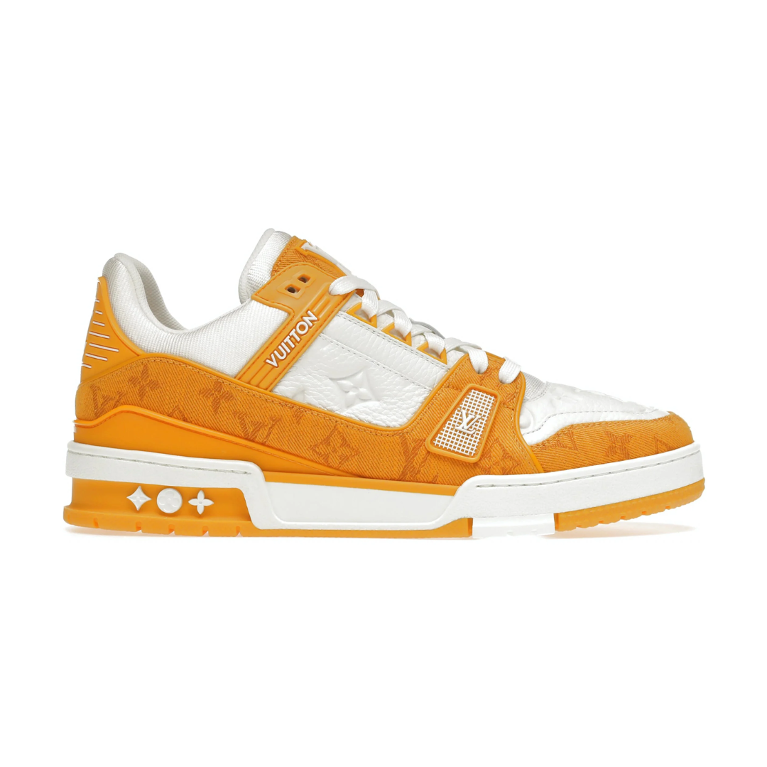 Louis Vuitton Trainer – Amarelo/Branco (Monogram Denim)