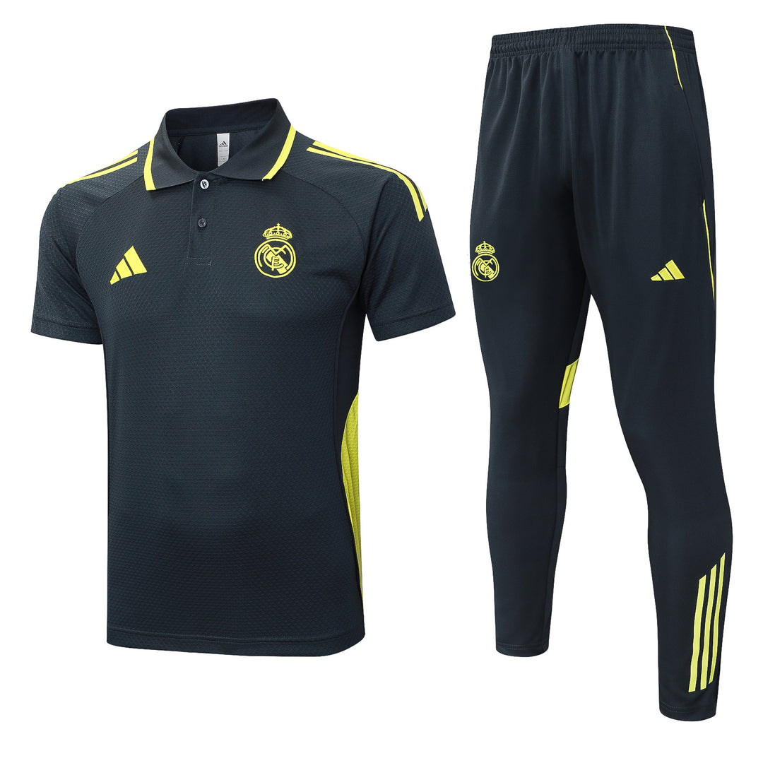 Kit Polo Real Madrid 25/26 - Preto