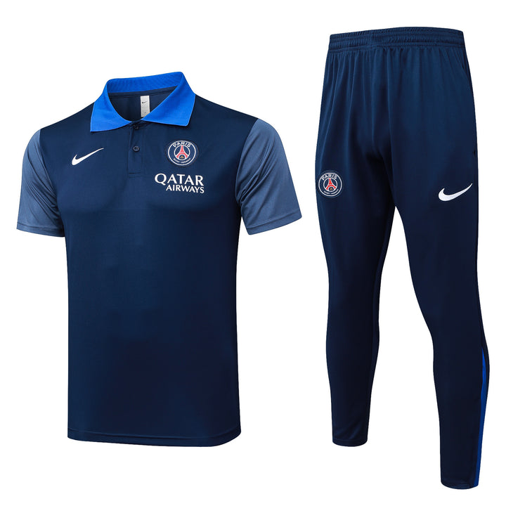 Kit Polo PSG 25/26 - Azul Marinho/Azul Royal