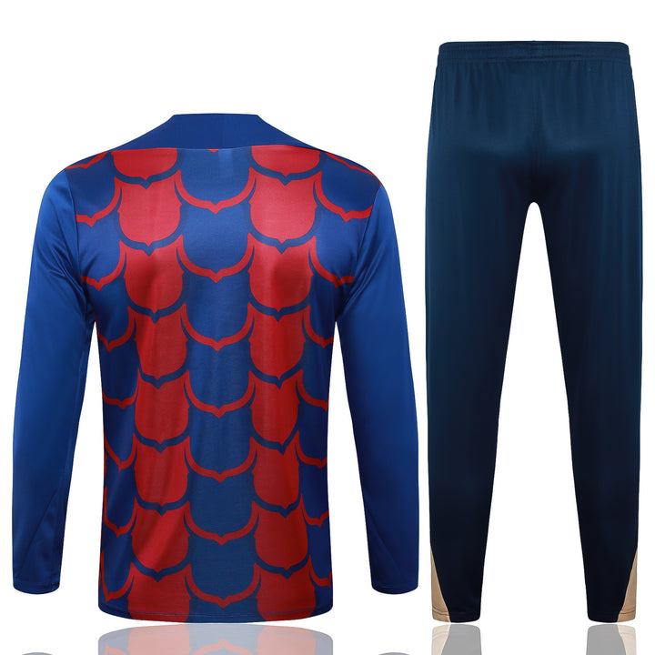 Conjunto Treino Barcelona 24/25 - Vermelho/Azul II
