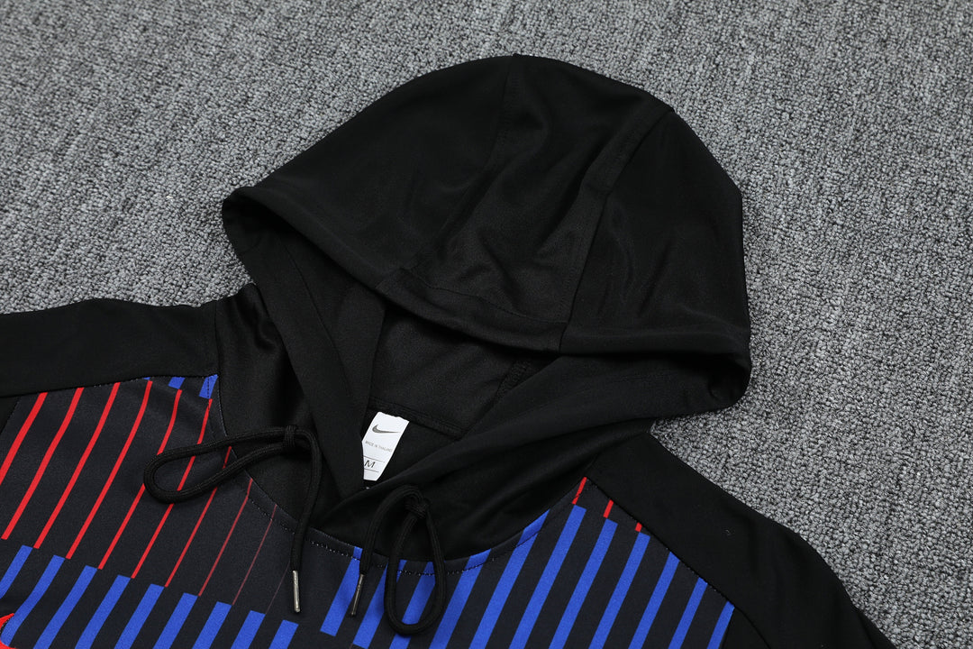 Conjunto Barcelona 2024/25 Preto - Capuz