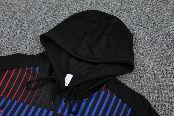 Conjunto Barcelona 2024/25 Preto - Capuz