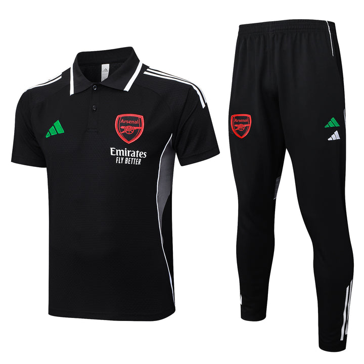 Kit Polo Arsenal 25/26 - Preto