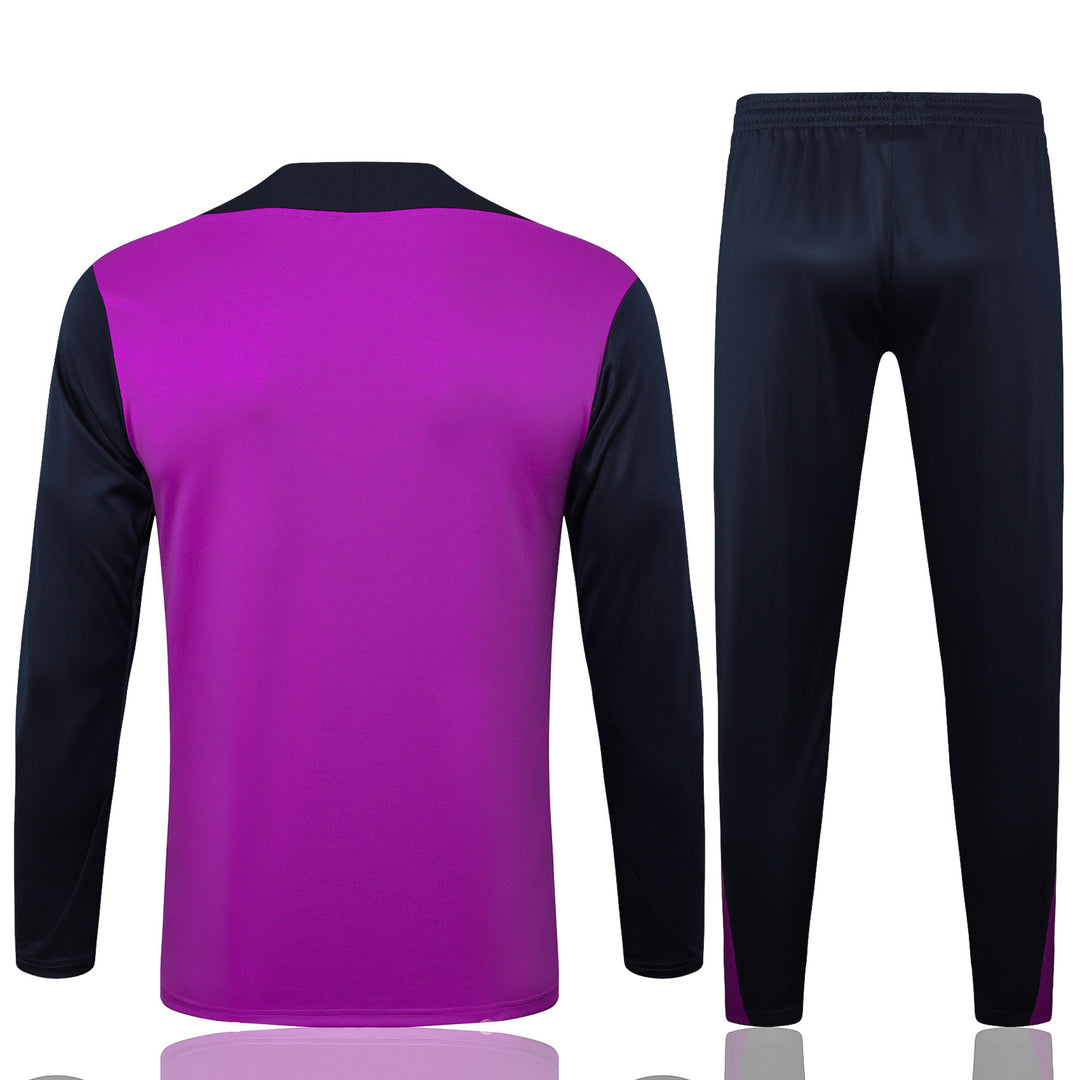 Conjunto Treino Barcelona 25/26 - Roxo/Azul Marinho