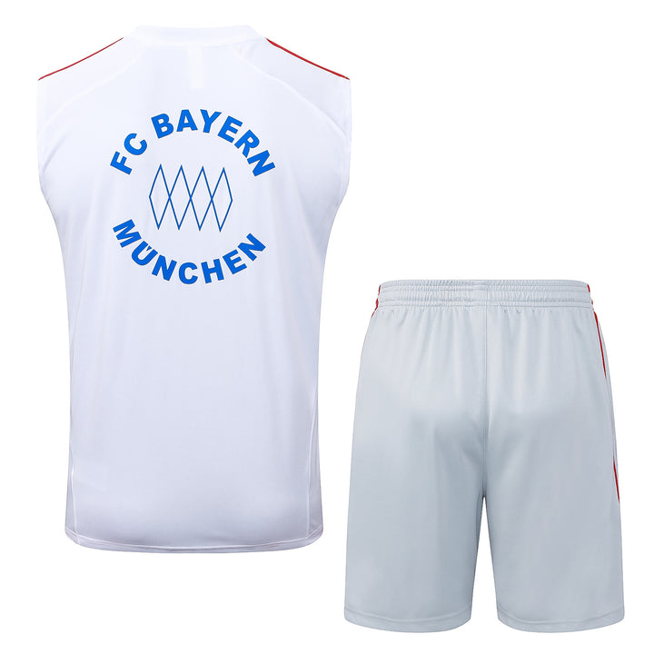 Kit Regata Bayern de Munique 25/26 - Branco/Cinza Claro/Azul