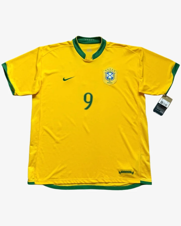 Camisa Retrô Brasil 2006 Home - Ronaldo #9 (Pronta Entrega)