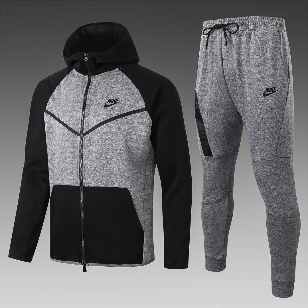 Conjunto Nike Tech Fleece - Cinza/Preto