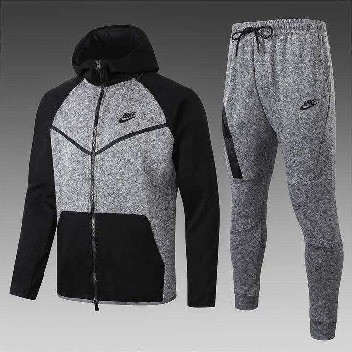 Conjunto Nike Tech Fleece - Cinza/Preto