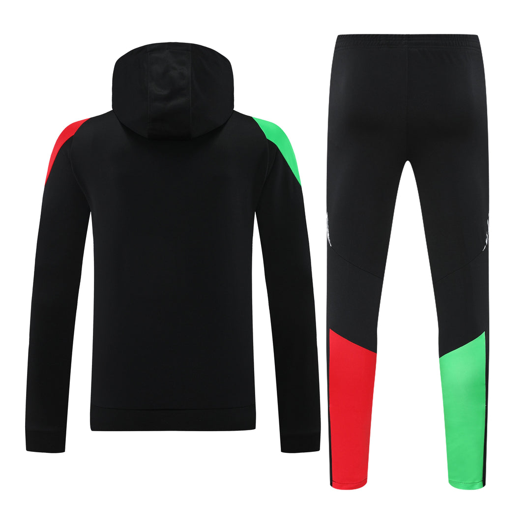 Conjunto Arsenal 2024/25 Preto - Capuz