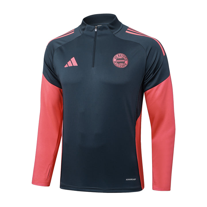 Blusão Bayern de Munich 2025/26 - Cinza/Vermelho Claro