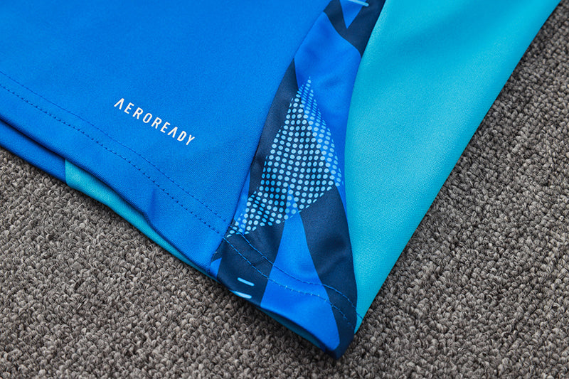 Conjunto Treino Adidas - Azul/Preto
