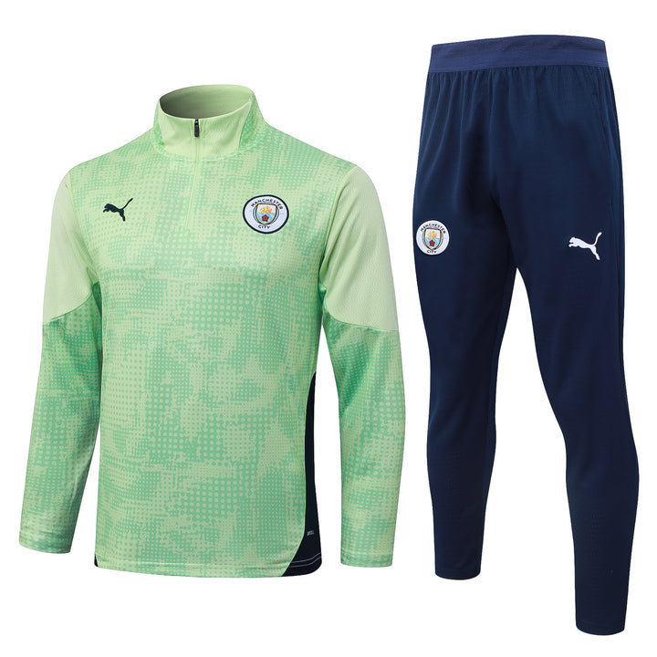 Conjunto Treino Manchester City 25/26 - Verde/Azul Marinho