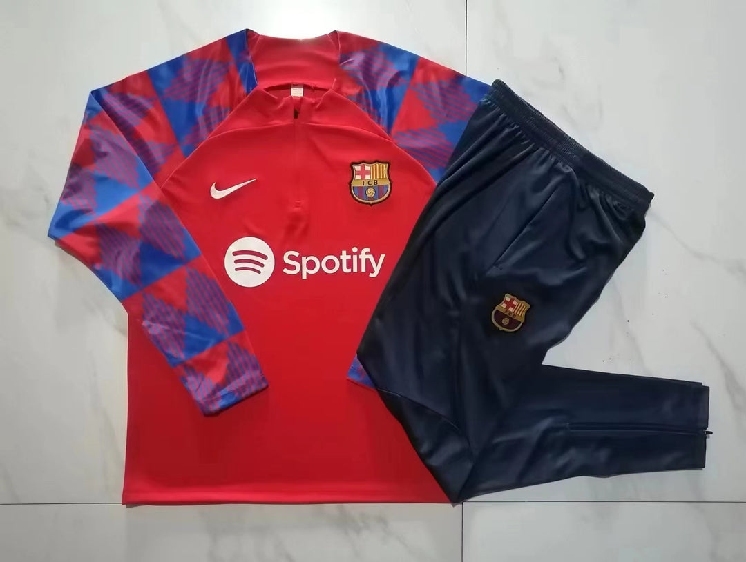 Conjunto Treino Barcelona 23/24 - Vermelho