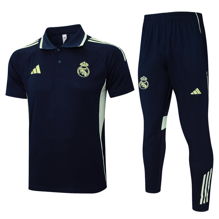 Kit Polo Real Madrid 25/26 - Azul Marinho