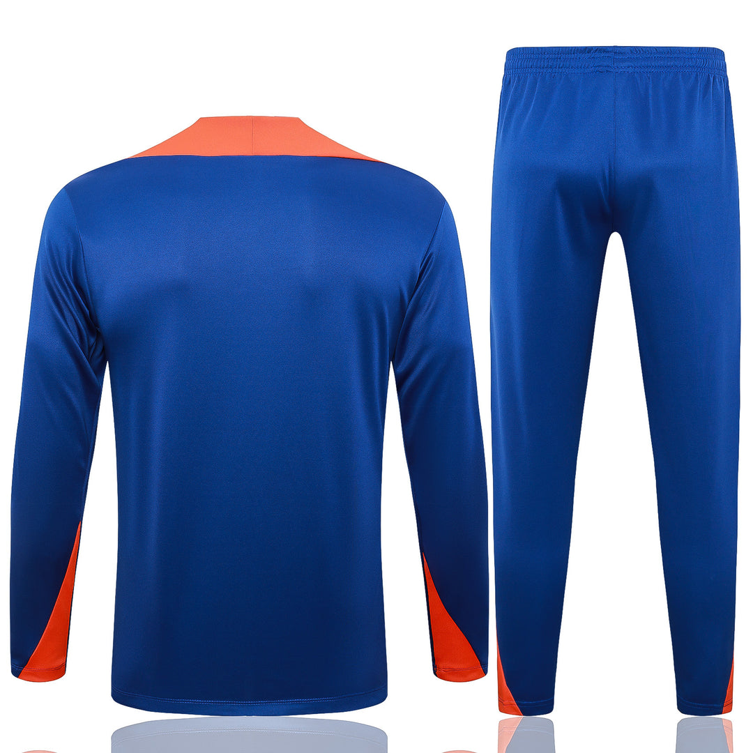 Conjunto Treino Holanda 24/25 - Azul/Laranja