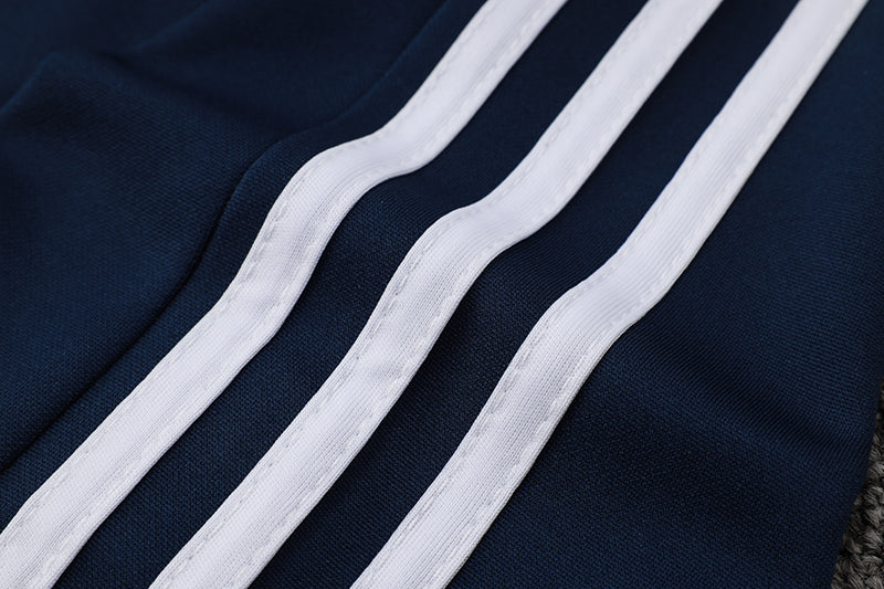 Blusão Treino Adidas - Azul marinho/Vermelho