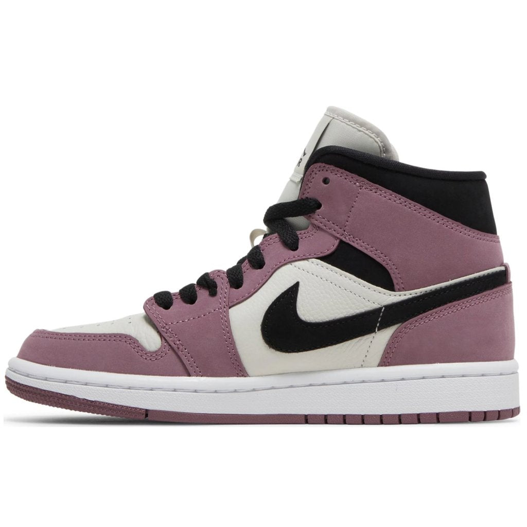 Jordan 1 Mid SE - Off White/Vinho Claro/Preto