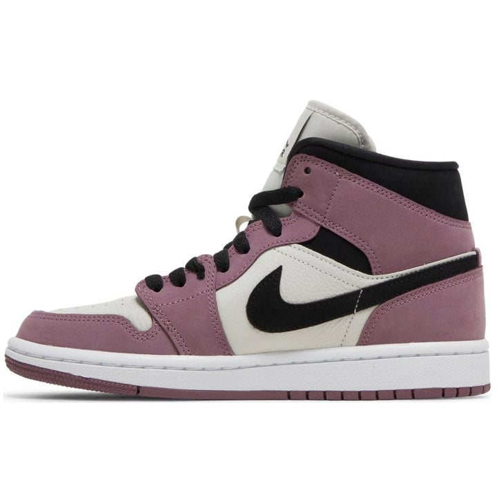 Jordan 1 Mid SE - Off White/Vinho Claro/Preto