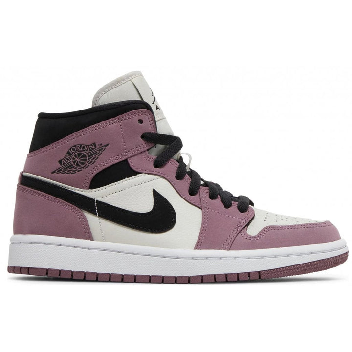 Jordan 1 Mid SE - Off White/Vinho Claro/Preto