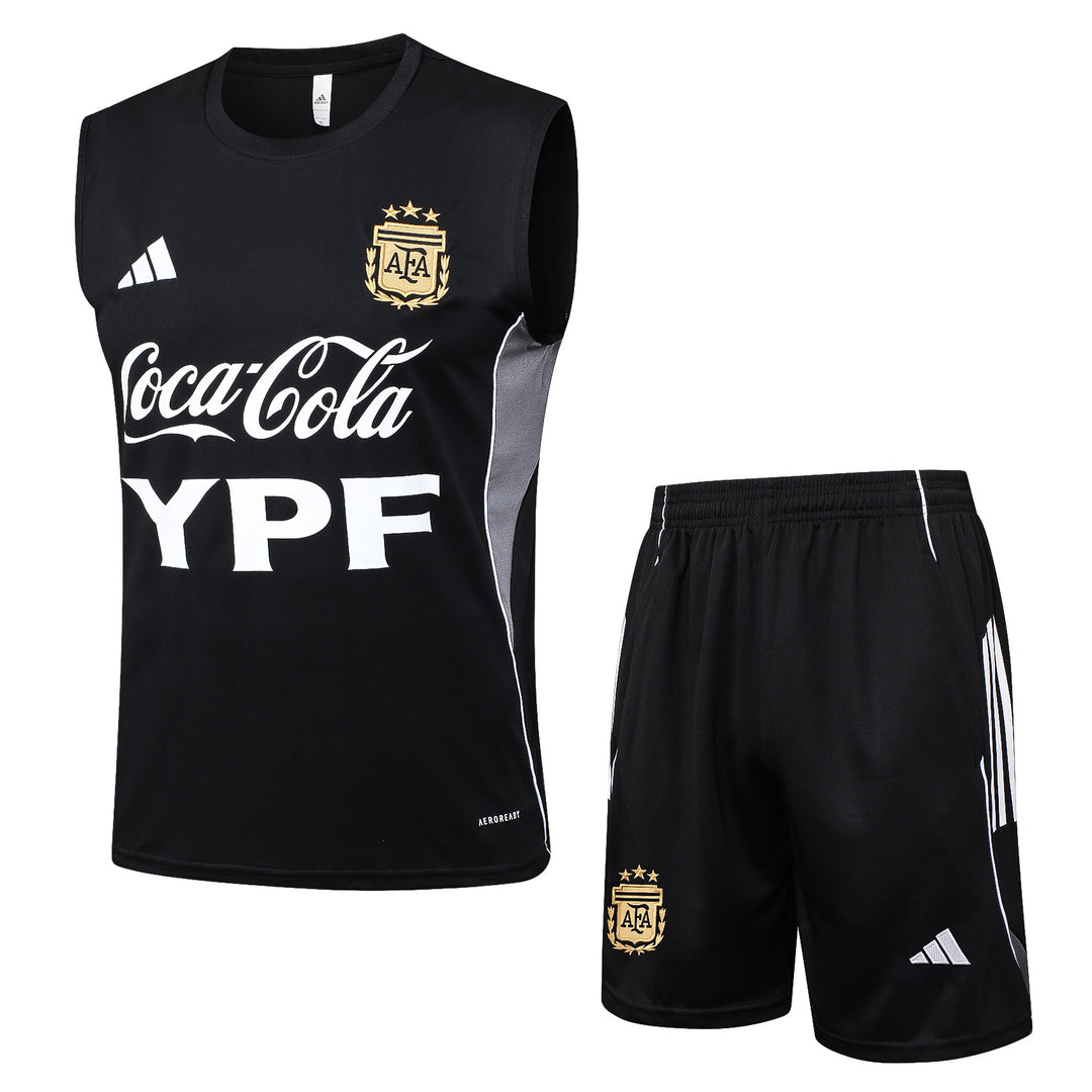 Kit Regata Argentina 25/26 - Preto/Cinza/Branco