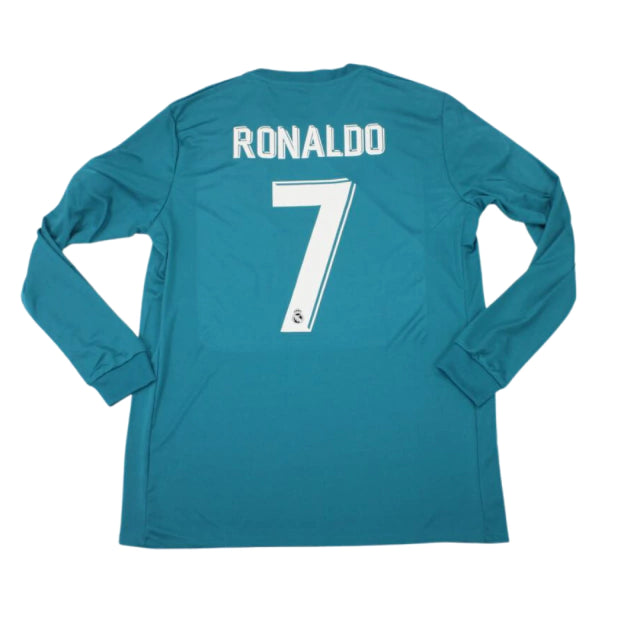 Camisa Retrô Real Madrid III 2017/18 - Ronaldo #7 (+Patches)