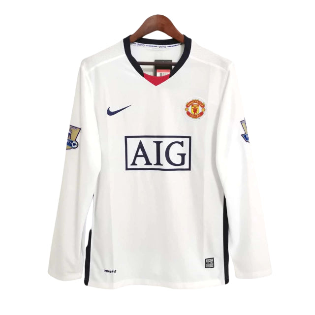 Camisa Retrô Manchester United Away 2008/09 - Ronaldo #7 (+Patches)
