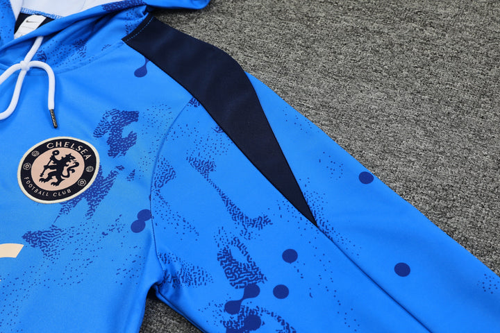 Blusão Chelsea 2024/25 Azul Claro II - Capuz