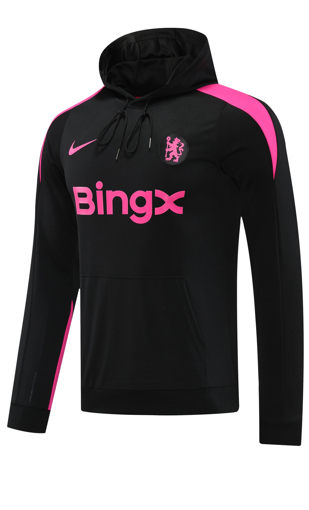 Blusão Chelsea 2024/25 Preto/Rosa - Capuz
