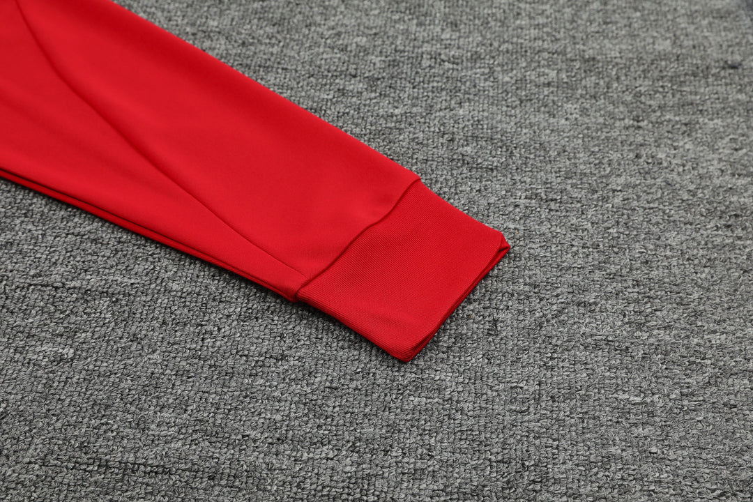 Conjunto Manchester United 2024/25 Vermelho/Preto - Capuz